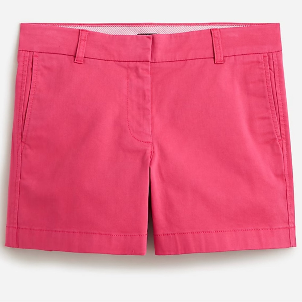 NWT J.Crew 4" Stretch Chino Short Women’s Size 8 in SNAPDRAGON